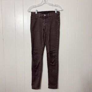 J BRAND Skinny Leg Dark Brown Jeans size 25